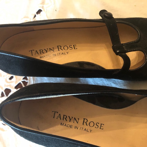 Luxury vintage Y2K Taryn Rose maryjane shoes low heels black suede - Picture 9 of 16